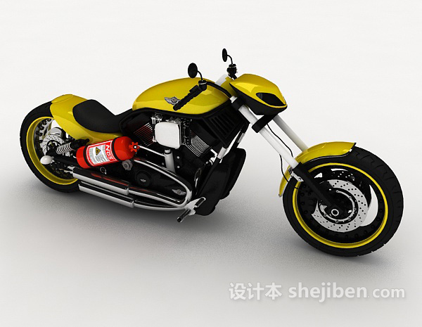 设计本摩托赛车3d模型下载