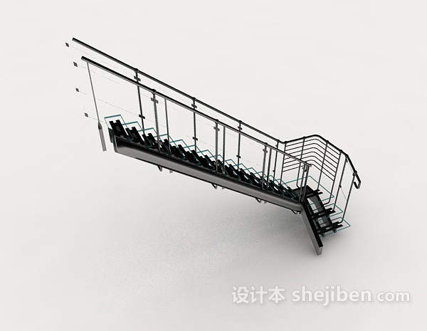 免费办公大楼楼梯3d模型下载