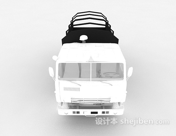 现代风格大型运货车3d模型下载