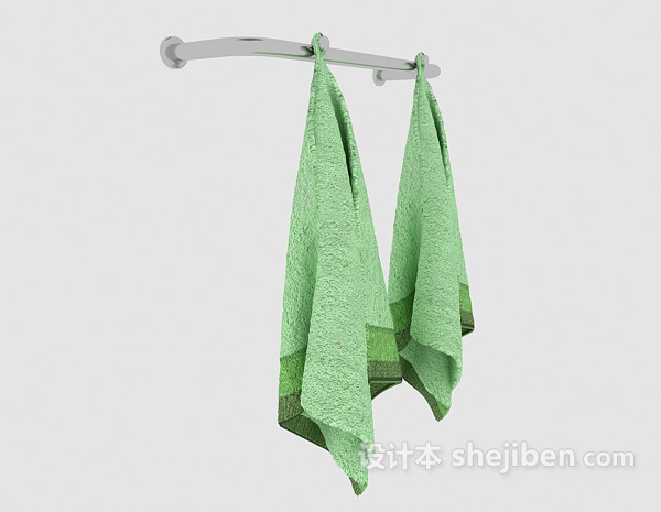 免费浴室毛巾怕3d模型下载