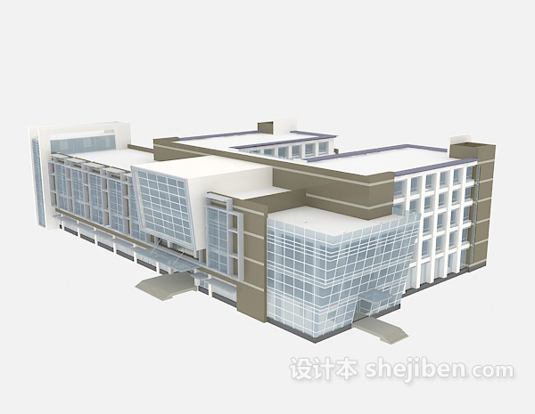 设计本商业建筑楼3d模型下载