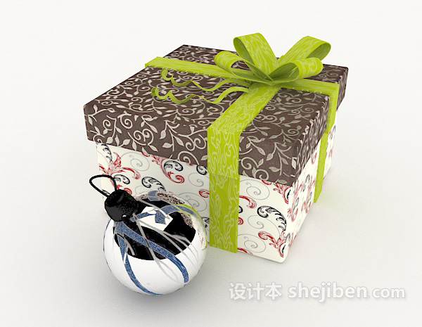免费赠品礼物盒3d模型下载