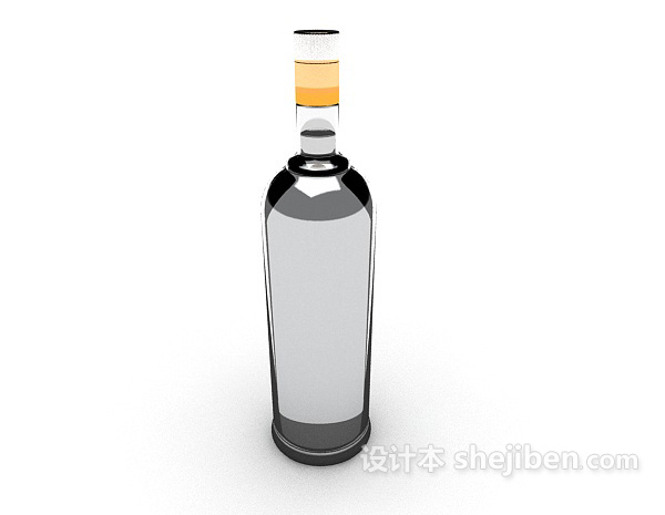 现代风格白酒、米酒3d模型下载