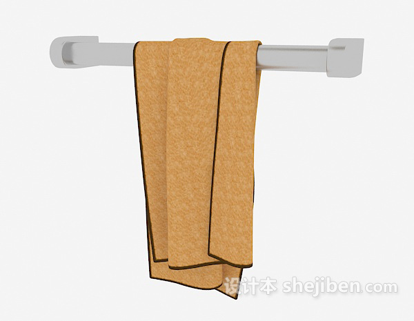 免费家居卫浴毛巾3d模型下载