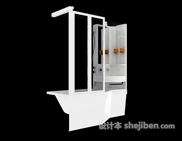 免费家庭浴室结构3d模型下载