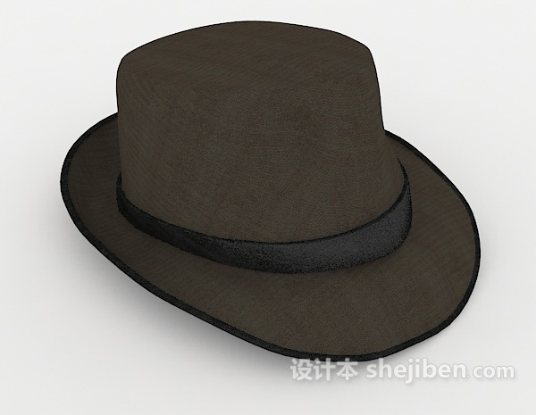 男士布艺帽子3d模型下载