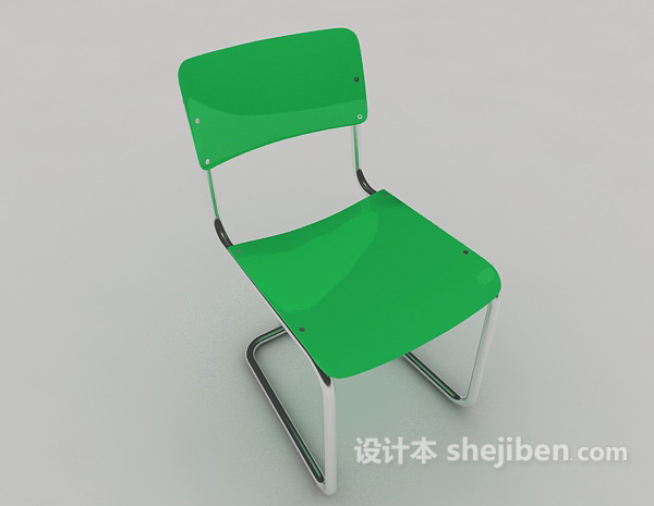 免费常见绿色家居椅3d模型下载