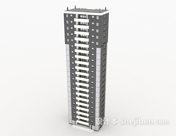 免费商业高楼建筑3d模型下载