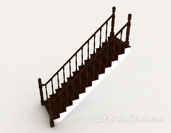 设计本家居室内楼梯3d模型下载