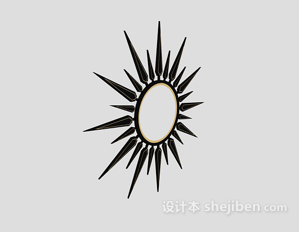 现代风格太阳造型装饰摆设3d模型下载