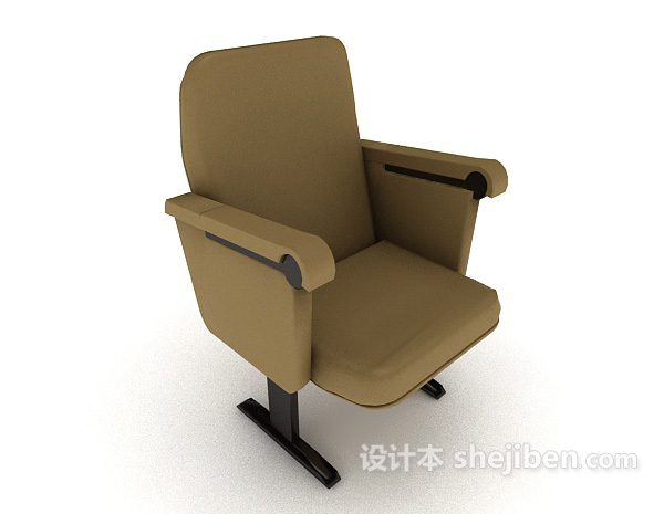 棕色老板椅3d模型下载