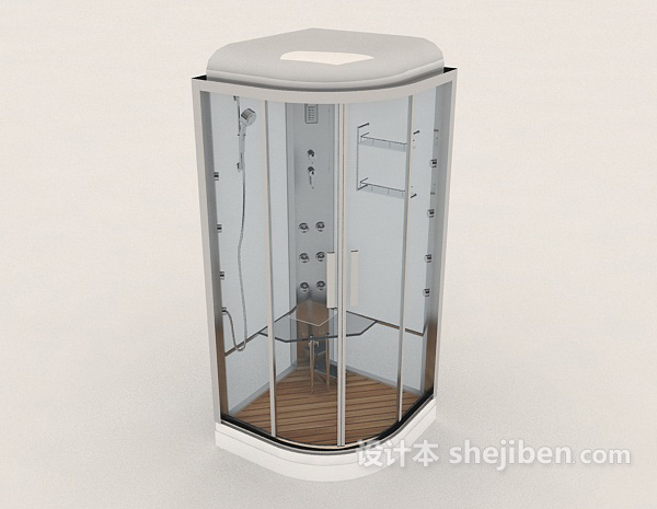 酒店独立浴室3d模型下载