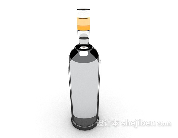 设计本白酒、米酒3d模型下载