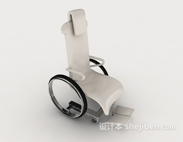 设计本轮椅3d模型下载