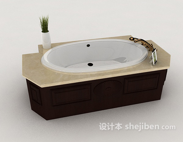 免费家居型浴缸3d模型下载