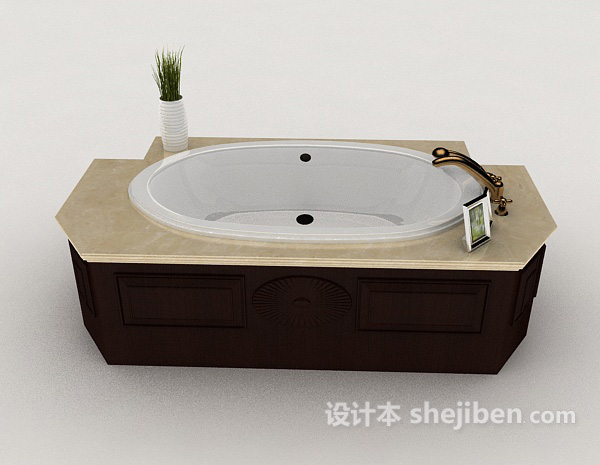 设计本家居型浴缸3d模型下载