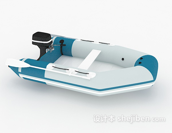 单人汽艇3d模型下载