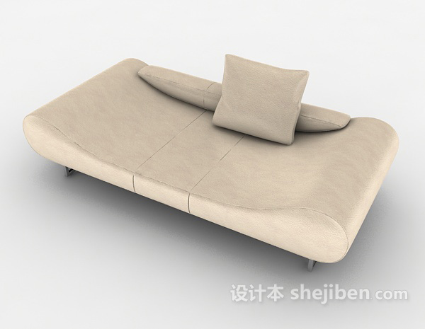免费简约单人躺椅沙发3d模型下载
