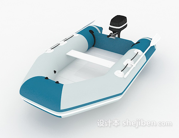 免费单人汽艇3d模型下载
