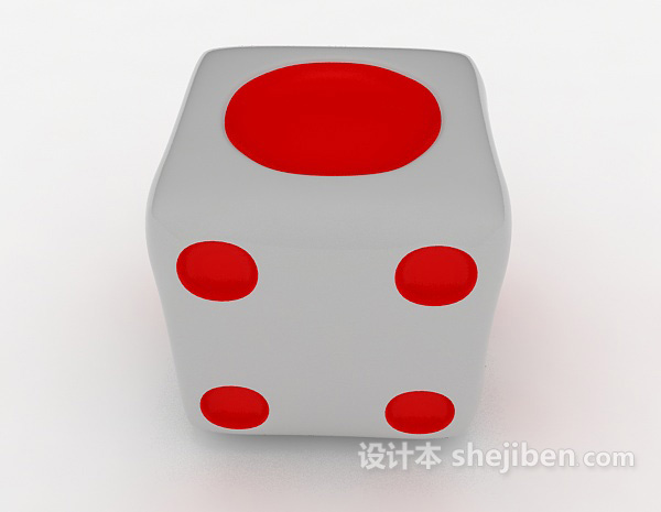 现代风格骰子3d模型下载