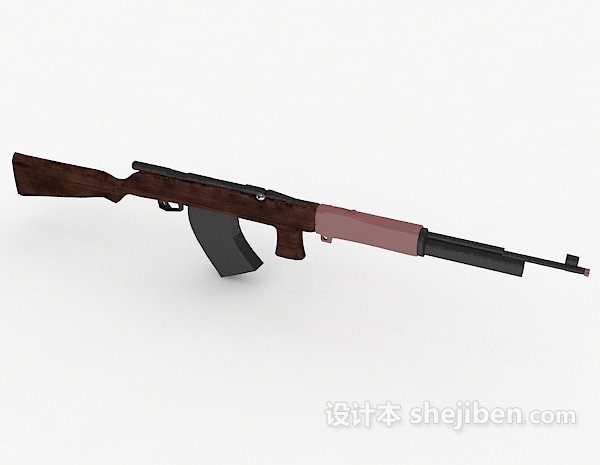设计本长步枪3d模型下载