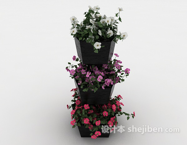 设计本室外观赏性植物3d模型下载