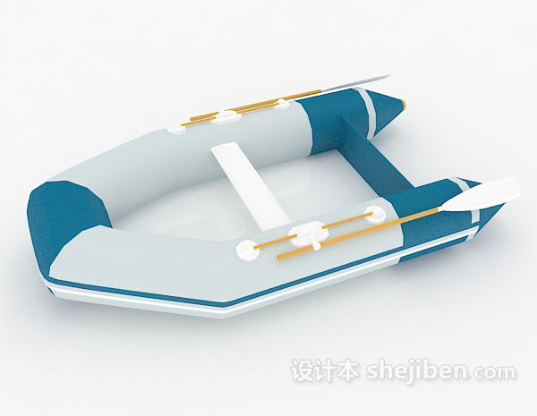 设计本户外单人皮划艇3d模型下载