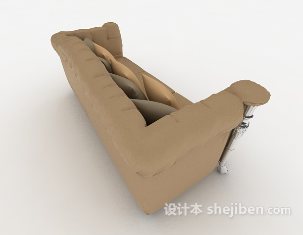 设计本简单欧式单人沙发3d模型下载