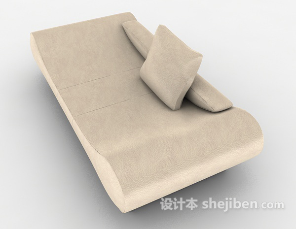 设计本简约单人躺椅沙发3d模型下载