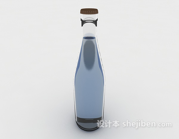 现代风格饮料瓶3d模型下载