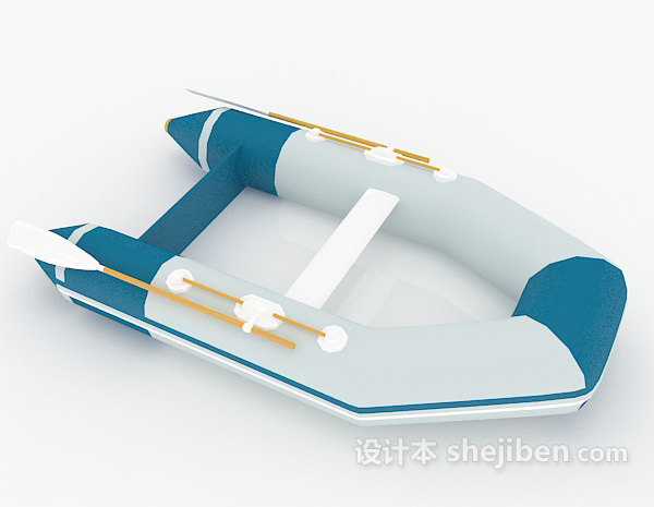 户外单人皮划艇3d模型下载