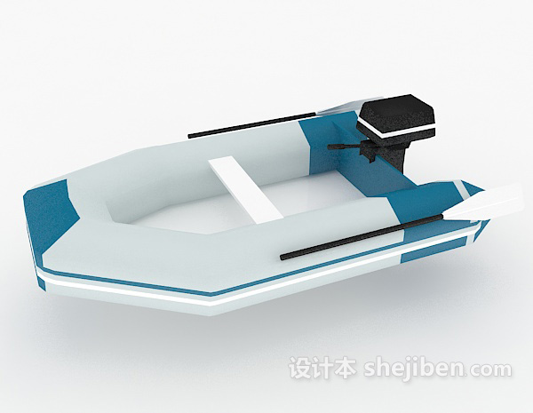 设计本单人皮划艇3d模型下载