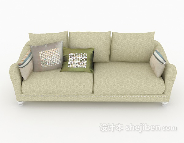 现代风格多人家居沙发3d模型下载