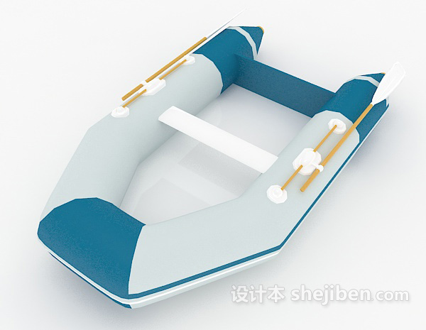 免费户外单人皮划艇3d模型下载