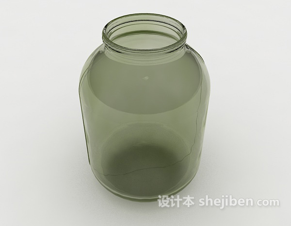 现代风格家居用品玻璃瓶3d模型下载