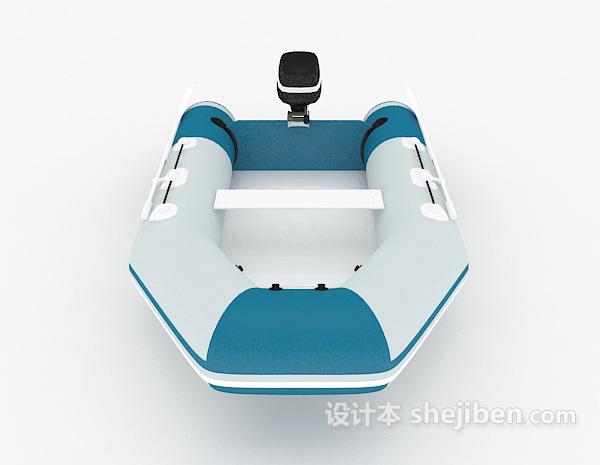 现代风格单人汽艇3d模型下载