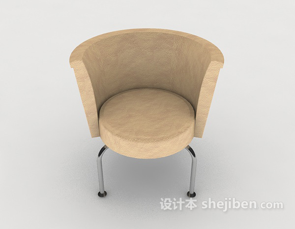 现代风格现代个性圆休闲椅子3d模型下载
