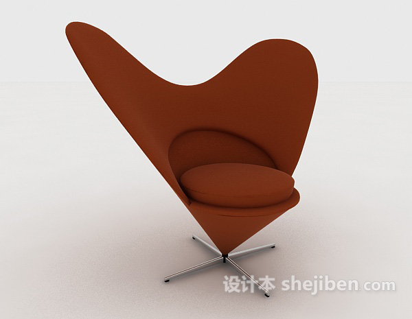 现代风格个性时尚单人沙发3d模型下载