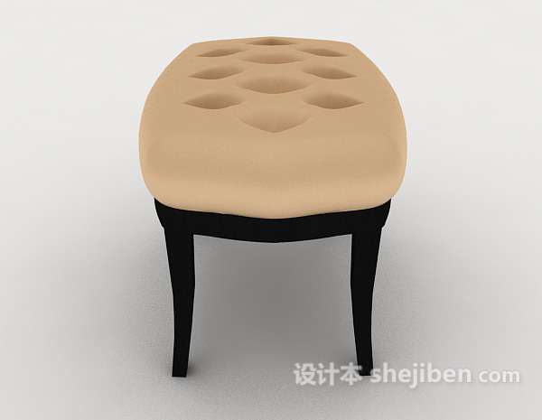 现代风格居家梳妆凳3d模型下载