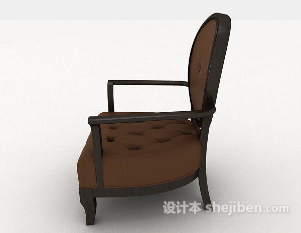 设计本欧式简单餐椅3d模型下载