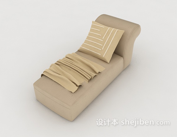 免费现代躺椅休闲沙发3d模型下载