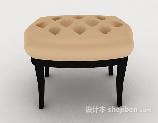 设计本居家梳妆凳3d模型下载