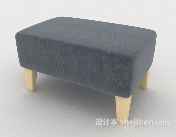 免费现代风格简单沙发凳3d模型下载