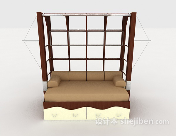 免费简单实用居家沙发3d模型下载