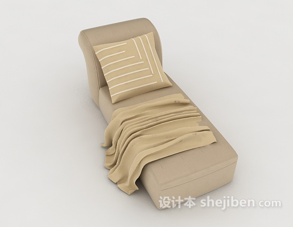 现代躺椅休闲沙发3d模型下载