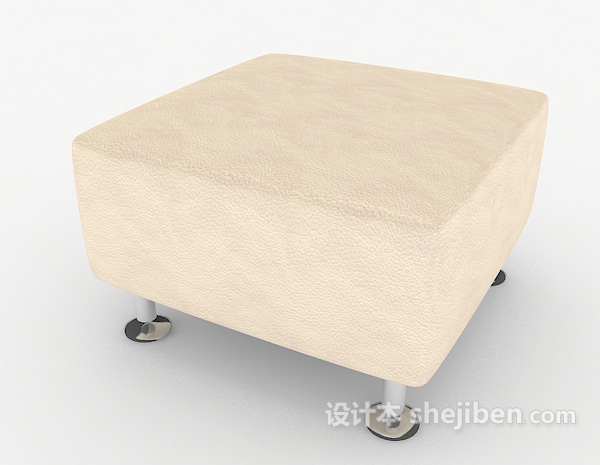 现代风格简单居家沙发凳3d模型下载