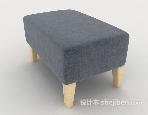 现代风格现代风格简单沙发凳3d模型下载