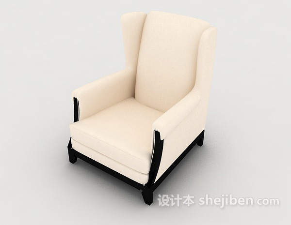 免费常见家居单人沙发3d模型下载