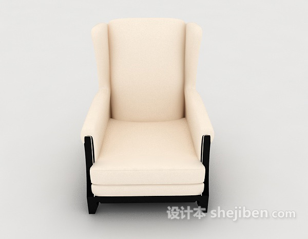 现代风格常见家居单人沙发3d模型下载
