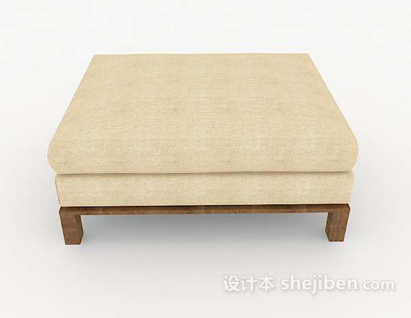 现代风格现代简约沙发凳3d模型下载